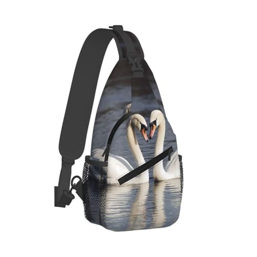 Morrales de senderismo tipo sling para adultos color negro
