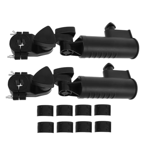 DECHOUS 2個ゴルフカート用傘ホルダー クランプ式 ゴルフトロリー対応 ユニバーサル設計 簡単取り付け 安定固定 雨天 日除け兼用 プロ仕様コ