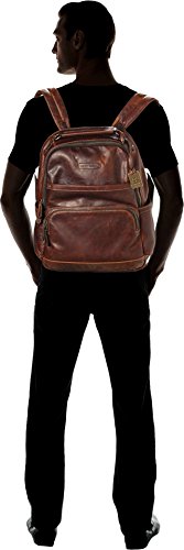 Image of FRYE Men's Logan Antique Pull Up Backpack, Dark Brown, One Size