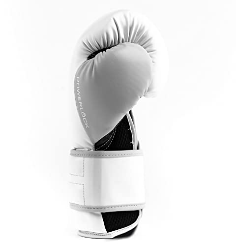 Everlast Powerlock2 Training Glove 12Oz White/Gray #TOP3