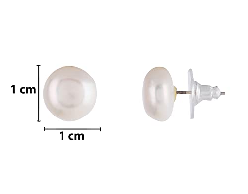 Image of Pitti Jewels And Pearls Natural Fresh Water Hyderabadi Button Shaped 4 To 9 MM Size Pearl Graduation Necklace Chain With Certificate from Hyderabad for Women Girls