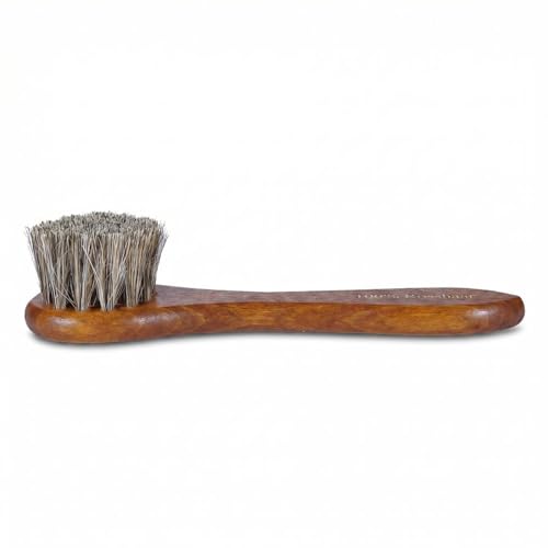 Kaps Shoe Polish Applicator Brush - Horsehair Bristles - Application Dauber for Leather Boots, Shoes & Bags - Travel & Home Shoe Care (horsehair bristle)