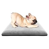 🦴【DiseñO Impermeable Removible】 Con el fin de proporcionar un ambiente de sueño saludable y cómodo para los perros, agregamos una capa de material de membrana de aluminio impermeable removible en el medio de la almohadilla para dormir para evitar que la orina, la saliva y el agua del baño del perro se filtren en el sueño. almohadilla. Puede decidir libremente colocar la capa impermeable en la parte superior o inferior según sus necesidades.