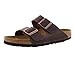 Produktbild BIRKENSTOCK Arizona Leder-Sandalen unisex, Schwarz (Habana Geöltes Leder), 6-6.5 Women/4-4.5 Men
