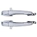 MOTOKU Rear Exterior Door Handle Chrome for Chrysler 300 300C 2005-2010 Dodge Magnum 2005-2008 Charger 2007 Pair Outer Outsie Left Driver and Right Passenger Side