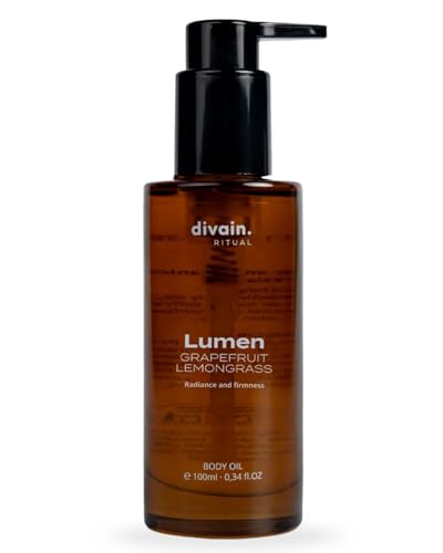 Aceite Corporal 100 ml | Remodelador y Liporeductor Natural, con Pomelo y Lemongrass, Unisex | Vital Body Oil | divain.Ritual