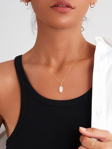 S.Leaf Shell Necklace for Women Sterling Silver Shell Pendant Minimalism Round I Heart I Square I Oval Mother of Pearl Necklace for Women2