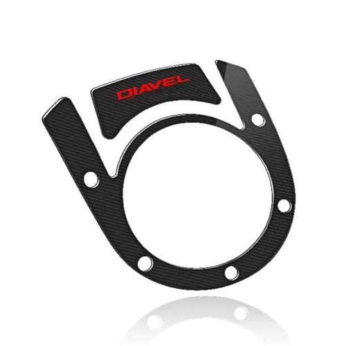 Autocollant bouchon de réservoir Diavel protection adhésive carbone 3D