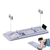Pilates Reformer - Fitnessgerät für Training und Übungen,Bauchmuskeltrainer für Core und Bauch - für Frauen, Fitnessstudio, Schlafzimmer, Zuhause, Indoor, Arbeitsplatz, Garage, Wohnung Hotel
