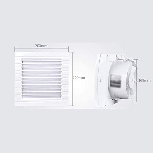 Extractor de ventilación silencioso para baño y ventilador de ventana de vidrio para pared 6 pulgadas miniatura 2