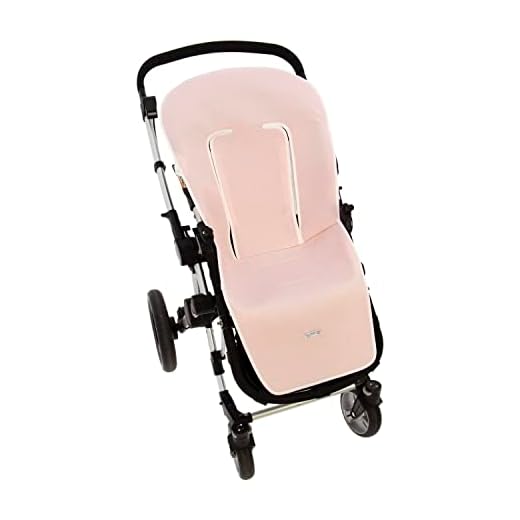 Funda de Verano para Silla Paseo Universal Rosy Fuentes- Colchoneta para Carrito Bebé- Transpirable-Compatible con Bugaboo, Jane, Concord, Baby Jogger, Bebecar…0-rosa