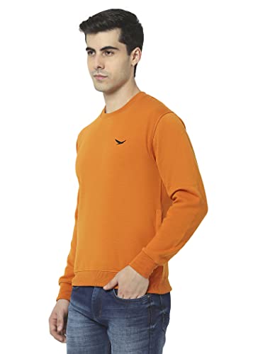 Image of HiFlyers Men's Cotton Blend Casual Crew Neck Sweatshirt