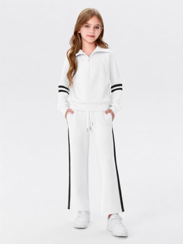 Image of Haloumoning Girls Sweatsuit 2 Piece Zip Long Sleeve Sweat Outfits