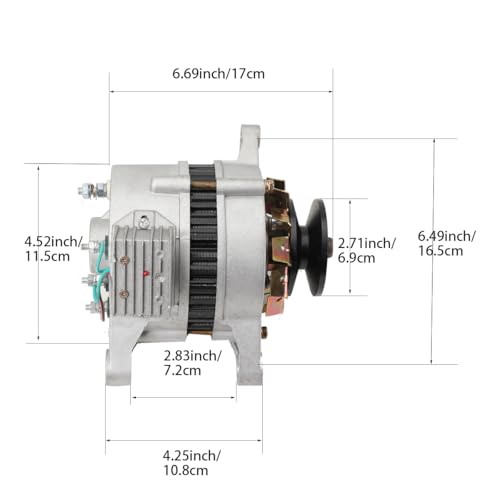 EODSAD Permanent Magnet Alternator Generator 1500W AC 14V PMA Low Rpm Single Phase AC/DC Synchronous Generator with Built-in Voltage Stabilizer
