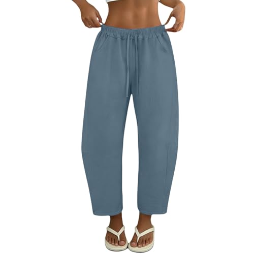 Pantalon d'été confortable pour femme fin et fluide contre la chaleur
