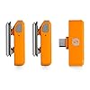 Rode Wireless Micro Wireless Microphone System USB-C Orange with Interview Micro Hand Adapter Orange and Keepdrum Cloth #2