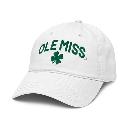Gorra ajustable Mississippi Ole Miss Rebels blanca miniatura 1