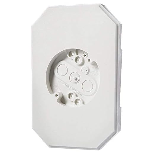 Arlington 8141DBL Siding Mounting Kits with Built-in Box, White, 1/2-Inch (2 Pack)