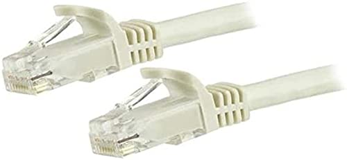 StarTech.com 15m White Gigabit Snagless RJ45 UTP Cat6 Patch Cable - 15 m Patch Cord - Cat 6 Patch Cable