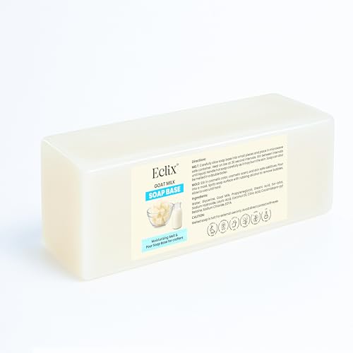 Image of Eclix Ultra Moisturizing Goat Milk Soap Base |100% Natural | SLS /SLES and Paraben Free | Ideal for DIY Melts & Pour Handmade Organic Soap Making (500 gm)