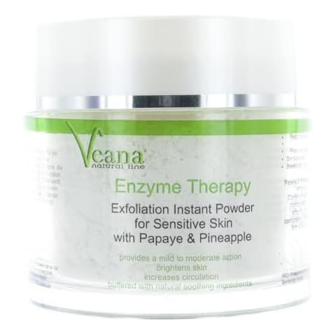 Veana Enzyme Peeling Pulver für ca. 50 Gesichts- Anwendungen mit Papaya und Ananas, hautklärend, porentiefe Hautreinigung, auch bei Akne Cover