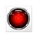 CafePress HAL 9000 Eye Square Sticker 3" X 3 Square Bumper Sticker Car Decal, 3"x3" (Small) or 5"x5" (Large)