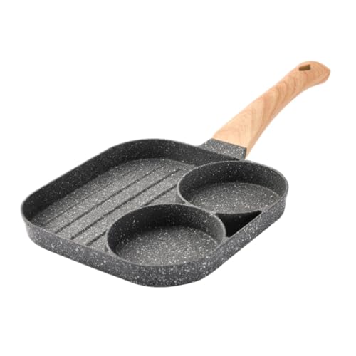 QUMIIRITY 麦飯石不粘調理パン 医療用石素材 使用 小型ステーキ目玉焼きフライパン 健康的な少油調理 長保温機能