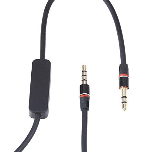 Cable auxiliar estéreo Jack 3.5mm con micrófono 1.22 m miniatura 2