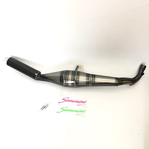  MARMITTA ESPANSIONE SIMONINI SCARICO DA 30 MM SILENZIATORE CARBONIO NERO PER CICLOMOTORE CIAO - BRAVO