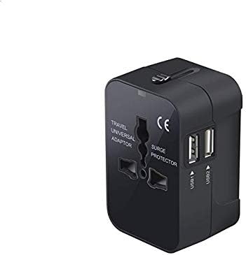 PowerXology International Travel All-in-one Plug Adapter Charger Universal Converter Combo Unit with 2 USB Ports