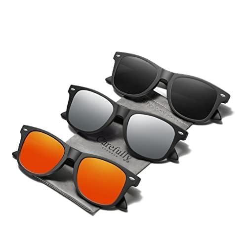 3 Solar Shield Clip-on Polarized Sunglasses Size 54 rec 1 Black Full Frame New