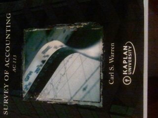 Paperback Survey of Accounting AC113 (Custom Edition for Kaplan University) Book