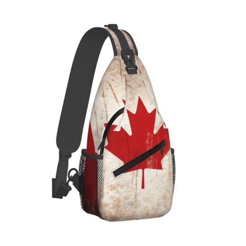 Bolso cruzado diagonal para hombro con bandera de Canadá miniatura 2
