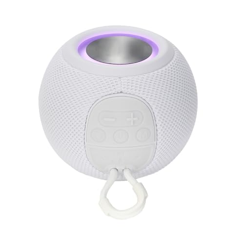 Altavoz Portátil,Altavoz Inalámbrico Para Ducha - Reproductor de Música Con Luz Colorida USB Radio FM Para Viajar Dormitorio Camping Gimnasio Picnic Coche