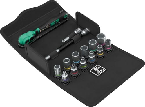 Wera 05004022001 8100 SA 13 Zyklop Comfort Knarrensatz Umschalthebel 1/4-Antrieb metrisch 15-teilig