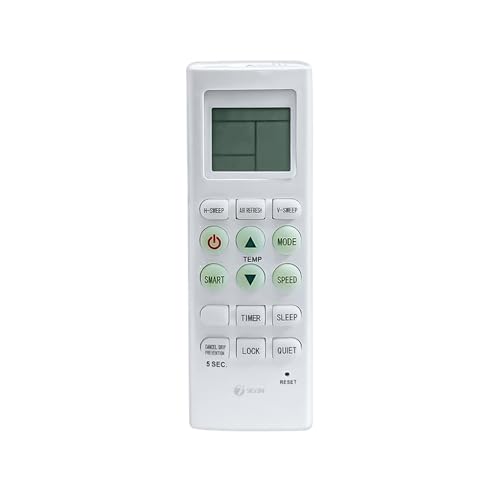 Image of 7SEVEN Compatible Air Conditioner remotes for Original Voltas AC Remote Control Suitable for 1 1.5 2 ton Split or Window ac - Match Exactly with Old Model 36E Remote for Better Performance