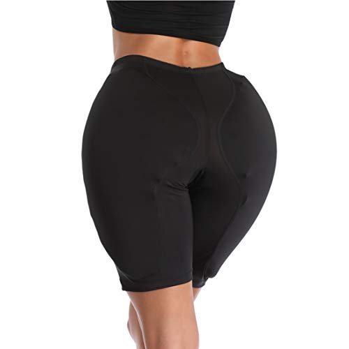 YUENA CARE Hip Butt Enhancer Shapewear Panty Sponge Padded Women Underwear for Crossdressing (Black Hip Pads Underwear, 3XL)
