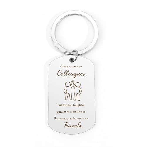 Kzikbxh Leaving Gifts for Colleagues Women,Thank You Gifts for Colleagues,Gifts for Colleagues,Colleague Keyring,Bestie Gifts,Friendship Gifts for Women,Work Colleague Gifts,Gifts for Women Christmas