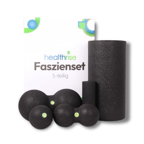 Health Rise Faszien Set für optimale Selbstmassage | 5-teilig | Inklusive...