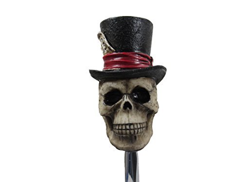 Kool Collectibles Lucky 13 Tall Top Hat Skull Head Shifter Shift Knob Rat Rod Lever #TOP10