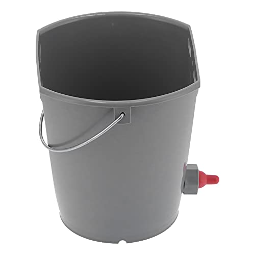 Cubo alimentador de 8L con 2 tetinas, ideal para la rutina diaria en la granja 3