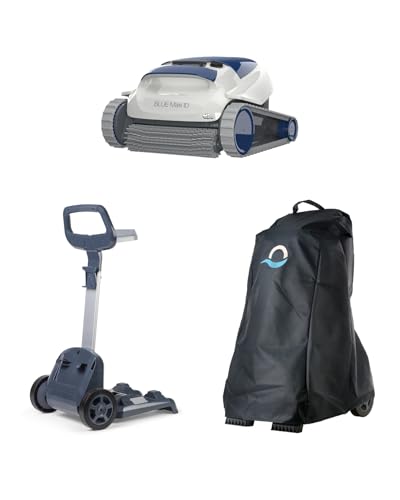 Dolphin Blue Maxi 10 - Robot Limpiafondos de Piscina - con Carro Universal y Funda del Carro Incluidos - Almacenamiento y Transporte Fácil - Ideal para Piscinas hasta 8 m Dolphin Blue Maxi 10 - Robot Limpiafondos de Piscina - con Carro Universal y Funda del Carro Incluidos - Almacenamiento y Transporte Fácil - Ideal para Piscinas hasta 8 m