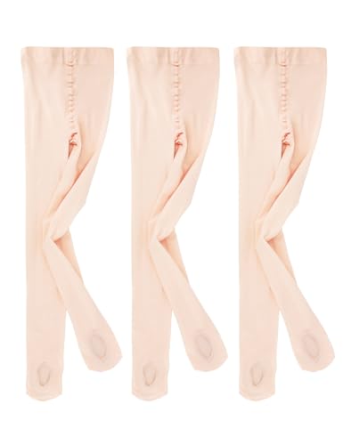 Girls Tights Ballet Dance Tights Students Ultra Soft Pro Convertible Transition Tights for Kids/Women/Toddler