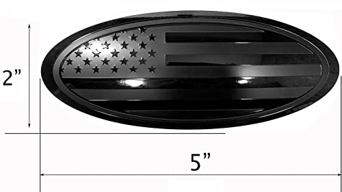 5 Inch Overlay Tailgate Metal Emblem Compatible With Ford Bronco Sport (Black, 5") #TOP1
