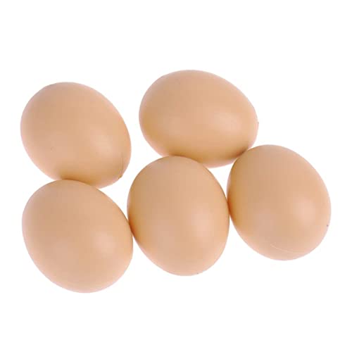 Generisch Help Egg Eggs Lot de 5 œufs factices en plastique pour poule (comme sur l'image, taille unique)