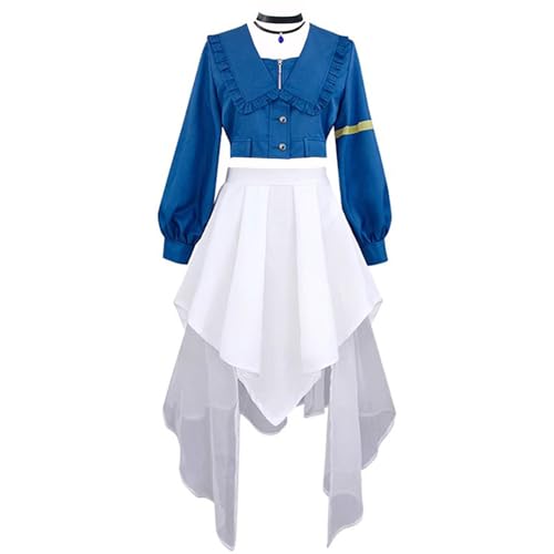Disfraz cosplay anime Anon Chihaya uniforme falda blanca miniatura 1