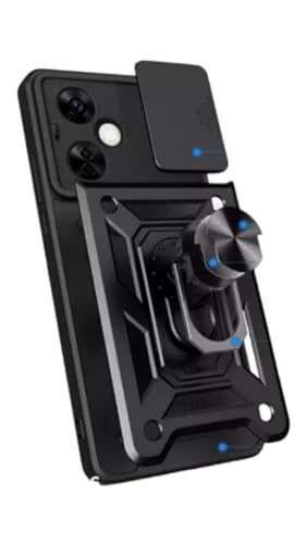 Image of CAMERA SLIDER CASE with RING STAND COMPATIBLE with 1+NORD CE 3 LITE BLACK