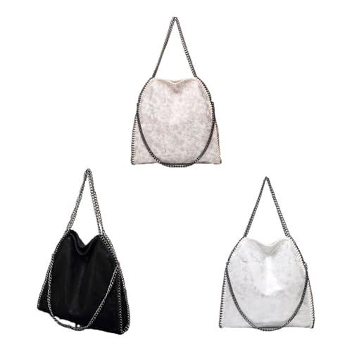 Bolso de hombro con cadena de PU elegante y funcional para mujer 6