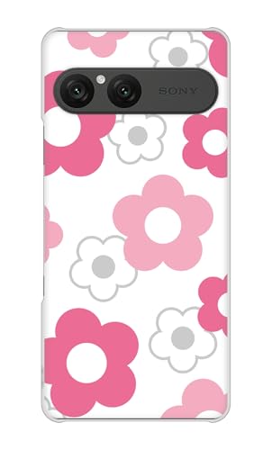docomo Xperia 10 VII SO-52F ハード ケース カバー SC924 デイジー ピンク 素材クリア UV印刷 受注生産品