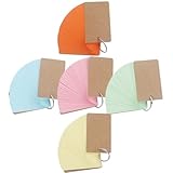 Homoyoyo 5 Bunte Karteikarten mit Metallringen Leere Lernkarten aus Papier Tragbares Notizbuch für...